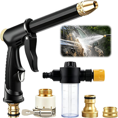 💪ULTIMO GIORNO COMPRA 2 PRENDI 1 GRATIS!!🏆JetSmart™ Pistola ad Acqua ad Alta Pressione Aggiornata💦Impugnatura Ergonomica • Ugello Potenziato • Tubo Incluso-Potente Lavaggio Auto🚗 Irrigazione Giardino🌻Facile da Usare!👍🇬🇧