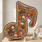 Puzzle in legno con note musicali