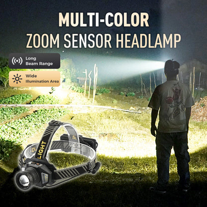 Faro con sensore zoom multicolore