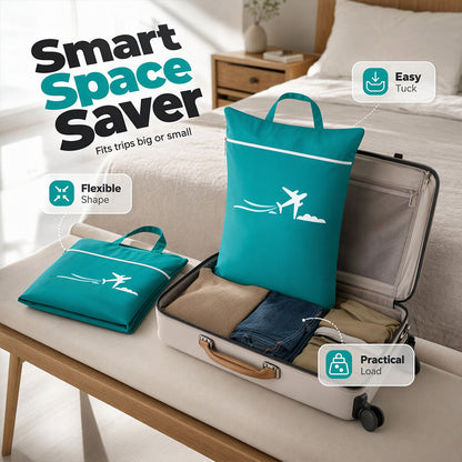 🧳✨ Borsa Portabiancheria da Viaggio in Tessuto Oxford 💧 – Separa Capi Puliti & Usati, Impermeabile, Manici Rinforzati, 4 Colori – Ideale per Viaggi, Sport & Traslochi 🏠