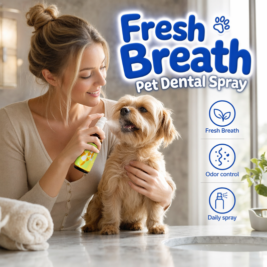 🐶🐱 Spray per l'alito fresco dei pet – 30 ml – elimina i cattivi odori e lascia un alito pulito! 💨✨
