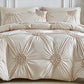 📢📢Sconto del 50%!! ⏰🎁 Elegante set di biancheria da letto con raffinato motivo a pieghe: comfort di classe per la tua camera da letto🛏️✨