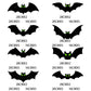 🦇 Sconto del 50% 🎃 Set di adesivi decorativi 3D a forma di pipistrello per Halloween