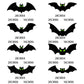 🦇 Sconto del 50% 🎃 Set di adesivi decorativi 3D a forma di pipistrello per Halloween