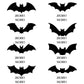 🦇 Sconto del 50% 🎃 Set di adesivi decorativi 3D a forma di pipistrello per Halloween