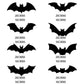 🦇 Sconto del 50% 🎃 Set di adesivi decorativi 3D a forma di pipistrello per Halloween