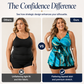 🏖️Saldi Estivi 50% OFF💐Costume da Bagno Due Pezzi Tankini Taglie Forti con Pantaloncini da Nuoto per Donna