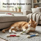 😻🐱 Giocattolo interattivo per gatti a bastoncino con erba gatta – stimola il gioco e l'istinto felino! 🌿🧶✨