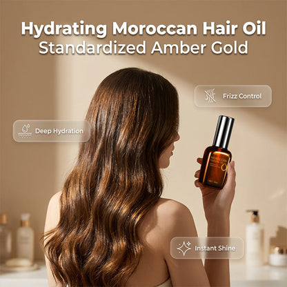 Olio per capelli marocchino profondamente nutriente
