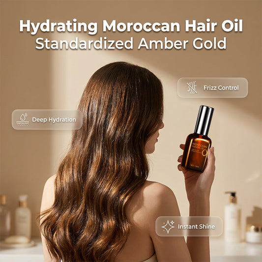 Olio per capelli marocchino profondamente nutriente
