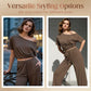 🌸Prevendita di primavera💐Completo da donna composto da top a spalle scoperte e pantaloni