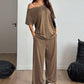 🌸Prevendita di primavera💐Completo da donna composto da top a spalle scoperte e pantaloni