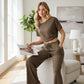 🌸Prevendita di primavera💐Completo da donna composto da top a spalle scoperte e pantaloni