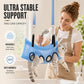 🐾 Letto Pieghevole 2 in 1 per Toelettatura Animali 🛁🔒 - Anti-Graffi & Anti-Morsi | Traspirante | Smontabile | 4 Colori | Versione Aggiornata con Tasche
