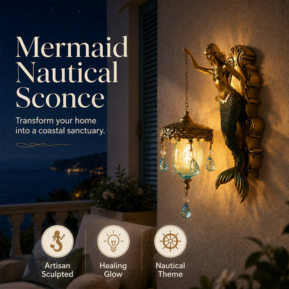 🧜‍♂️ Applique da parete vintage a forma di sirena 🏘️ Per uso interno ed esterno