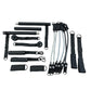 Kit di barra Pilates portatile con 6 fasce elastiche di resistenza