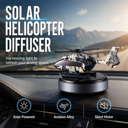 🚗 Diffusore di aromi a forma di elicottero solare – Ruota alla luce, con cuscinetti profumati ricaricabili, per auto e casa ✨🚁