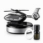 🚗 Diffusore di aromi a forma di elicottero solare – Ruota alla luce, con cuscinetti profumati ricaricabili, per auto e casa ✨🚁