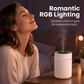 Mini umidificatore d'aria USB con luce colorata per camera da letto e auto