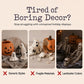 🎃 DECORAZIONI DI HALLOWEEN NOIOSE?🎃 Set di paperelle spettrali – Dipinte a mano, 5 personaggi, resistenti alle intemperie – Per mensole, scrivanie e spazi esterni! 🦇