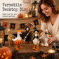 🎃 DECORAZIONI DI HALLOWEEN NOIOSE?🎃 Set di paperelle spettrali – Dipinte a mano, 5 personaggi, resistenti alle intemperie – Per mensole, scrivanie e spazi esterni! 🦇