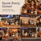 🎃 DECORAZIONI DI HALLOWEEN NOIOSE?🎃 Set di paperelle spettrali – Dipinte a mano, 5 personaggi, resistenti alle intemperie – Per mensole, scrivanie e spazi esterni! 🦇