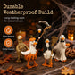 🎃 DECORAZIONI DI HALLOWEEN NOIOSE?🎃 Set di paperelle spettrali – Dipinte a mano, 5 personaggi, resistenti alle intemperie – Per mensole, scrivanie e spazi esterni! 🦇