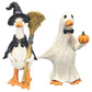 🎃 DECORAZIONI DI HALLOWEEN NOIOSE?🎃 Set di paperelle spettrali – Dipinte a mano, 5 personaggi, resistenti alle intemperie – Per mensole, scrivanie e spazi esterni! 🦇