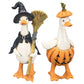🎃 DECORAZIONI DI HALLOWEEN NOIOSE?🎃 Set di paperelle spettrali – Dipinte a mano, 5 personaggi, resistenti alle intemperie – Per mensole, scrivanie e spazi esterni! 🦇