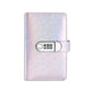 Raccoglitore per budget con lucchetto a password glitterato