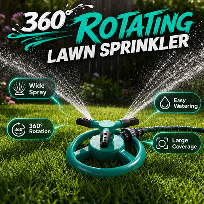Irrigatore da giardino rotante a 360°