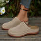 Ciabatte con plateau traforate da donna