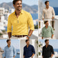 Camicia da uomo a maniche lunghe con colletto e bottoni