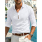Camicia da uomo a maniche lunghe con colletto e bottoni