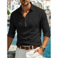 Camicia da uomo a maniche lunghe con colletto e bottoni