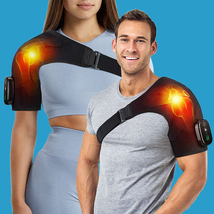 🔥Offerta imperdibile: SCONTO DEL 50%🔥 Fascia riscaldante per spalle con vibrazione – 3 modalità di riscaldamento e 3 modalità di massaggio, senza fili, per uomo e donna 🔥