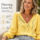 Top da donna casual a fantasia, ampio