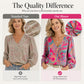 Top da donna casual a fantasia, ampio