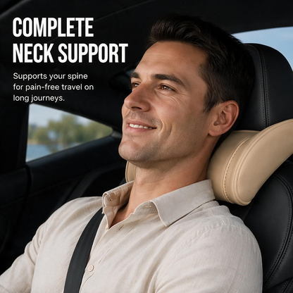 🛡️🚗 Cuscino ergonomico in memory foam per auto – Sollievo per collo e spalle, guida senza affaticamento! 💪😌