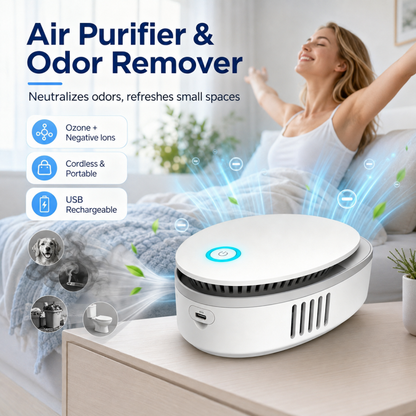 Purificatore d'aria portatile per uso domestico con eliminazione dell'ozono