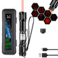 Torcia laser portatile ricaricabile rossa e verde