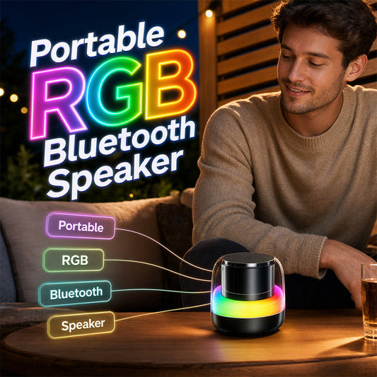 Altoparlante Bluetooth portatile con luce RGB