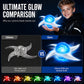 Shuriken rotante a spirale a vortice, accessorio luminoso per cosplay