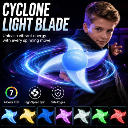 Shuriken rotante a spirale a vortice, accessorio luminoso per cosplay