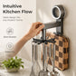 Gancio da cucina girevole con ventosa