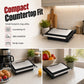 Pressa elettrica per sandwich e panini con piastra piatta a 180 gradi