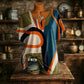 T-shirt da donna con scollo a V e stampa rinfrescante