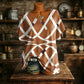 T-shirt da donna con scollo a V e stampa rinfrescante
