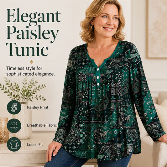 Elegante top da donna con scollo a V e bottoni