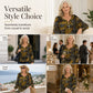 Elegante top da donna con scollo a V e bottoni